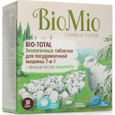 Средство для посудомоечных машин BIO-MIО С эфирным маслом эвкалипта таблетки 30 шт
