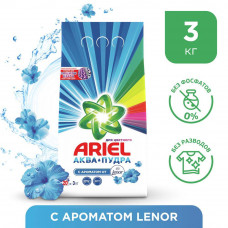 Стиральный порошок Ariel Color Lenor автомат 3кг