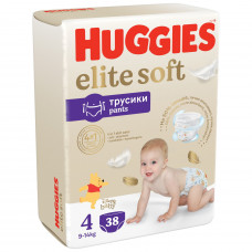 Трусики-подгузники Huggies Elite Soft Mega 4 (9-14кг) 38шт